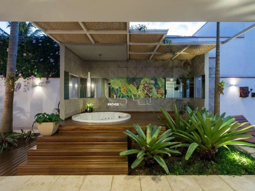 Imagem 4 de 24 de Casa Térrea Au 400m² 3 Suítes Sala Ampla Com 4 Ambientes Escritório Lareira Piscina, Deck De 7x5m Spa Espaço Gourmet 4 Vagas - Ca00464 - 69321243