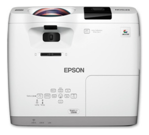 Proyector Epson 536wi Tirocorto:interactivo 3400lum Blanco