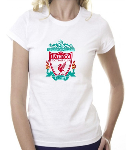 Playera Para Dama Liverpool Logo 