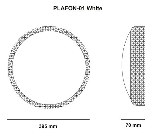 Lampara Led Panel Plafon 30 Watts Color Blanco Liso