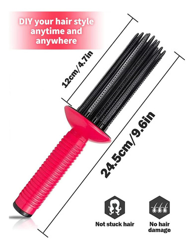 2piezas De Peine De Rizos Esponjosos Para El Cabello Rizador