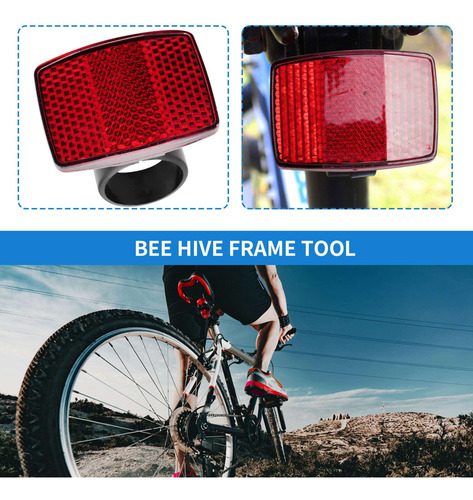 1 Par De Reflectores De Luz Trasera Delantera Para Bicicleta