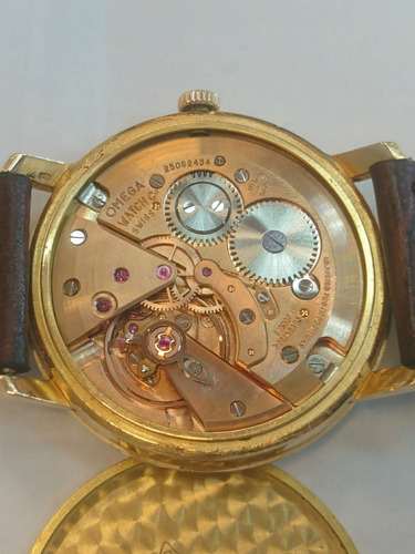 Relógio Omega A Corda Em Ouro Maciço Masculino Marrom Dourado Dourado (Usado)