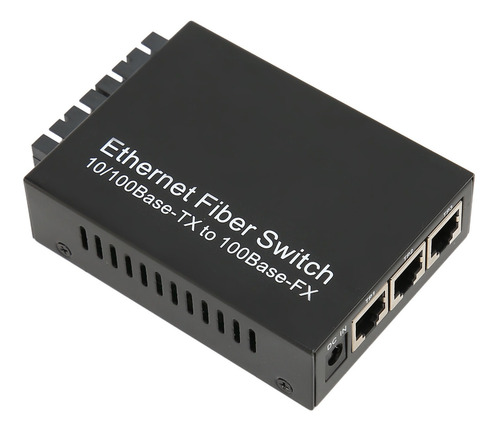Convertidor De Medios Ethernet Fiber Tx1310nm Sc De Doble Fi
