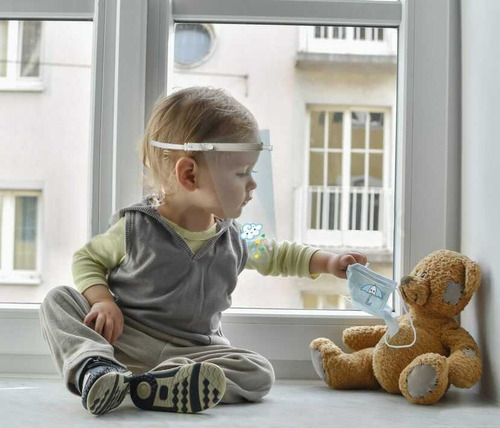Imagem 11 de 12 de Escudo Facial Recém Nascido Bebe Maternidade - Mbcb01