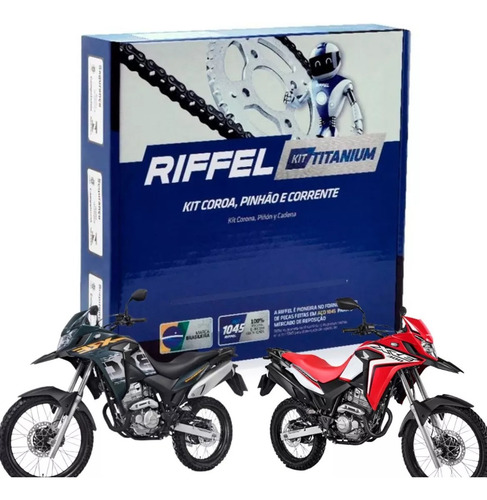 Kit Relação Tração Xre 300 2010 À 2023 Original Riffel
