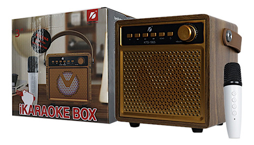 Bocina Karaoke Box Incluye Microfono Radio Fm Bluetooth 3in
