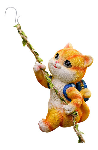 Estatua De Gato De Jardín, Decoración Colgante Para