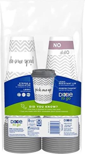 Duracasa Dixie To Go Perfectouch Tazas De Café De Papel De 1