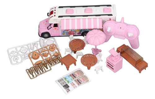 Coche Rc Para Niñas, 2.4 G, Simulación, Modelo Rv, Rosa, Elé