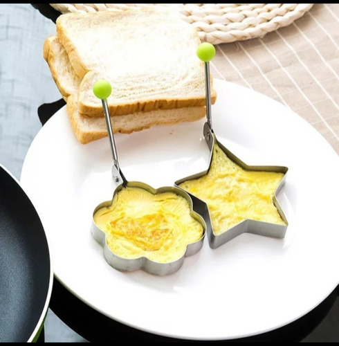 Imagen 4 de 9 de Molde De Acero X 4un Varias Formas Para Huevo Frito-pancake