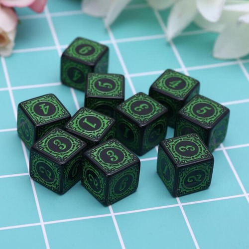 Ta 20x Acrílico D6 6 Lados Dados Juego De Rol Compatible Con