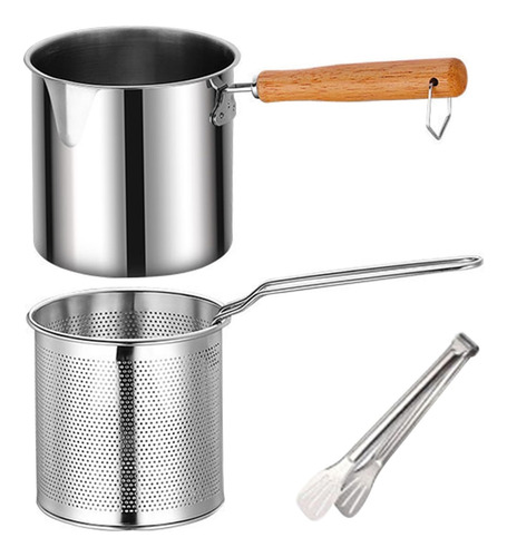 Olla Para Freidora Con Cesta Y Pinzas Freidora Mini Freidora