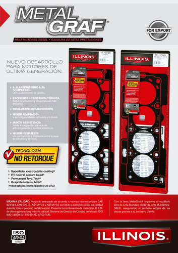 Junta De Cabeçote Mg Citroen Jumper 2008/ Iii (esp.1,40mm)