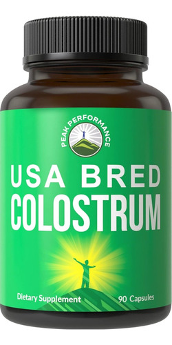 Calostro Bovino Colostrum 1000mg Con 90 Capsulas Hecho Usa