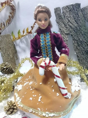 Imagen 4 de 4 de Ropa Para Barbie, Conjunto Estilo Cascanueces,disfraz Barbie