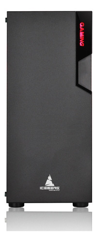 Gabinete Caja Atx Iceberg Glacius V2 Negra Vidrio Templado Color Negro