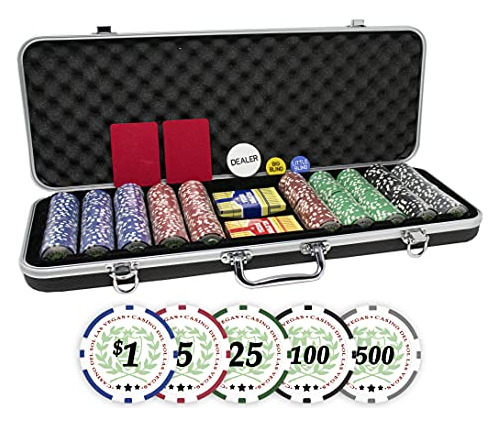 Set Profesional De 500 Fichas De Póker Casino Del Sol