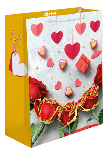 Bolsa Grande Destellos De Rosas (10 Pack) Color Multicolor