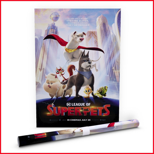 Poster Pelicula Dc League Of Super Pets #2 - 40x60cm