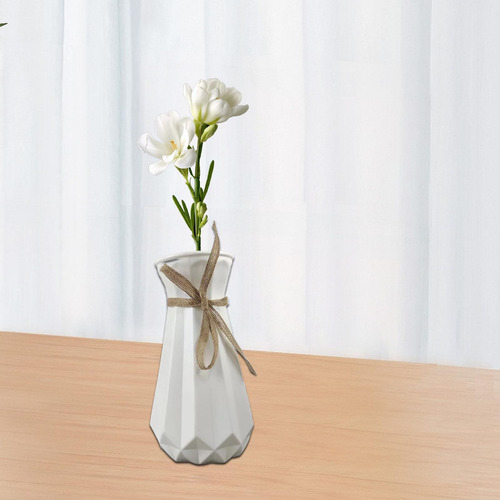 Florero, Adorno De Escritorio, Arreglo De Flores Elegante,