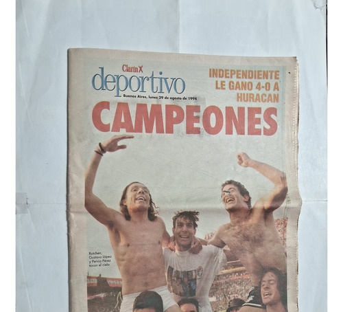 Clarín Deportivo. Independiente Campeón 1994 C/ Póster (Usado)