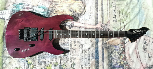 Guitarra B.c.rich St Iii Floyd Rose Alder Anos 90 Destro Roxo Translucido Rosewood E Maple (Usado)
