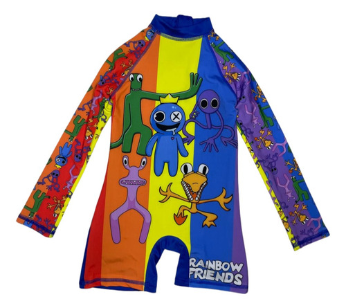 Traje De Baño Completo Rainbown Friends Azul 12