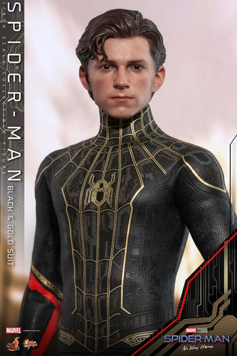 Figura Spider-man Black & Gold Suit 1/6 Disponible Ya