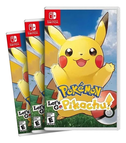 Combo Com 3 Pokemon Lets Go Pikachu Nintendo Switch Fisico