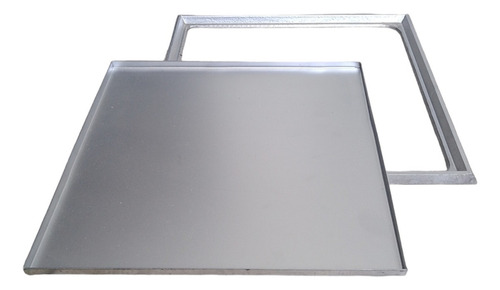 Tampa 40x40 Caixa Passagem E Inspeçao Invisivel Aluminio