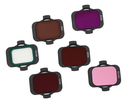 Juego De Filtros Drone Nd Mcuv Nd8 Nd16 Nd32 Nd64 Nd128 Mult