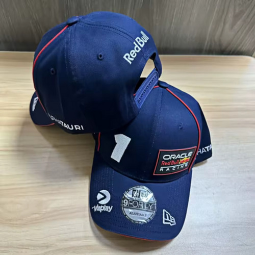 Boné De Beisebol Bordado Red Bull Racing F1 Número 1 Azul Único Bordado