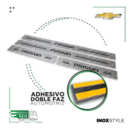 Cubre Zócalos Accesorios Chevrolet Prisma Y Onix Ls Lt Ltz 4