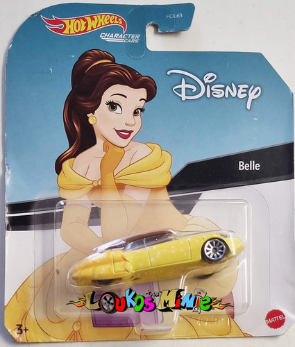 Hot Wheels Belle Bela Character Cars Disney Pixar Series #2