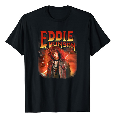 Stranger Things 4 Eddie Munson Retrato Playera