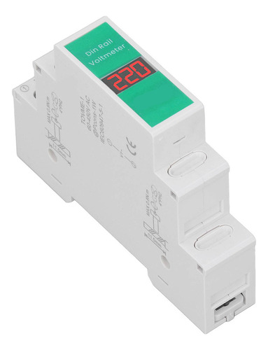 P Voltímetro Digital Lcd Medidor De Voltaje Tongou Din Rail