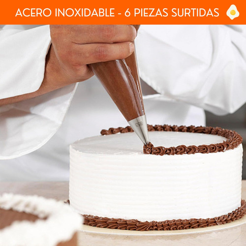 Set Picos Pasteleros Repostería Acero Inoxidable