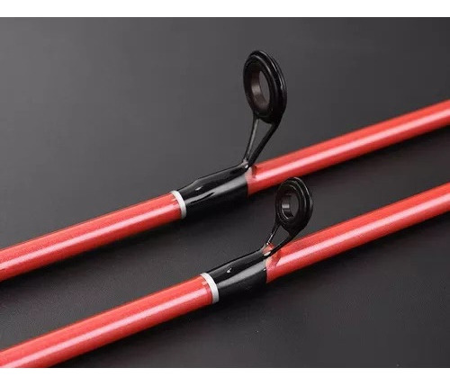Vara Carbono Cold Blood Para Carretilha 2,10 Mts Vermelha