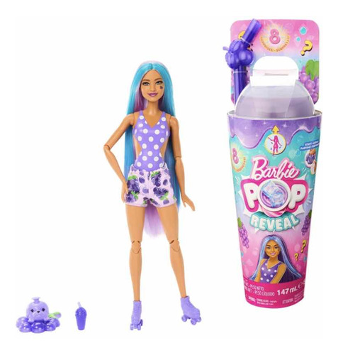 Muñeca Barbie Pop Reveal Cambia De Color Acessorios Y Slime