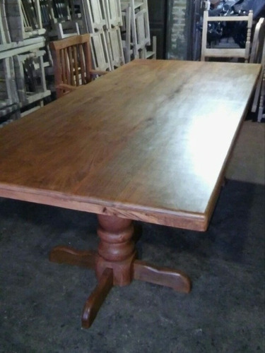 Imagen 5 de 5 de Mesa Algarrobo 2m Con Pata A Eleccion
