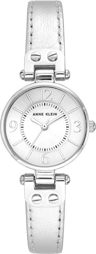 Anne Klein Reloj Mujer Correa Piel Cristal 10/9443svsi Dht Color de la correa Plateado Color del bisel Plateado Color del fondo Plateado