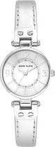 Comprar Anne Klein Reloj Mujer Correa Piel Cristal 10\u002F9443svsi Dht Color de la correa Plateado Color del bisel Plateado Color del fondo Plateado