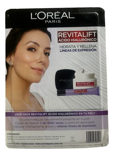 Kit Rutina Antiarrugas Ácido Hialurónico Revitalift L'oréal