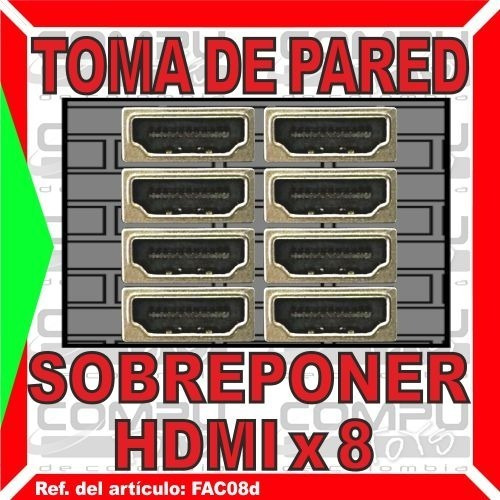 Faceplate De Sobreponer: Hd X 8 Ref: Fac08d Computoys Sas
