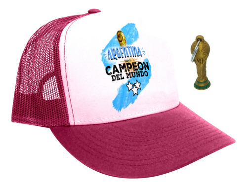 Gorra Trucker Bandera Copa Argentina Campeón Messi Mundial