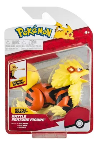 Pokémon Deluxe Action! Battle Feature Figure Arcanine