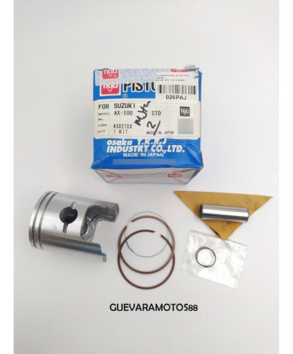 Kit Piston Ax-100//tkrj//std//envios Gratis