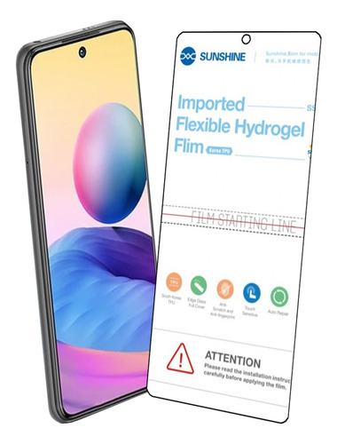 Mica De Hidrogel Compatible Con Redmi Note 10 Pro O Note 10s