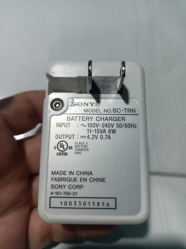 Cargador Sony Bc-trn Original Y Batería Np-fd1 (Usado)
